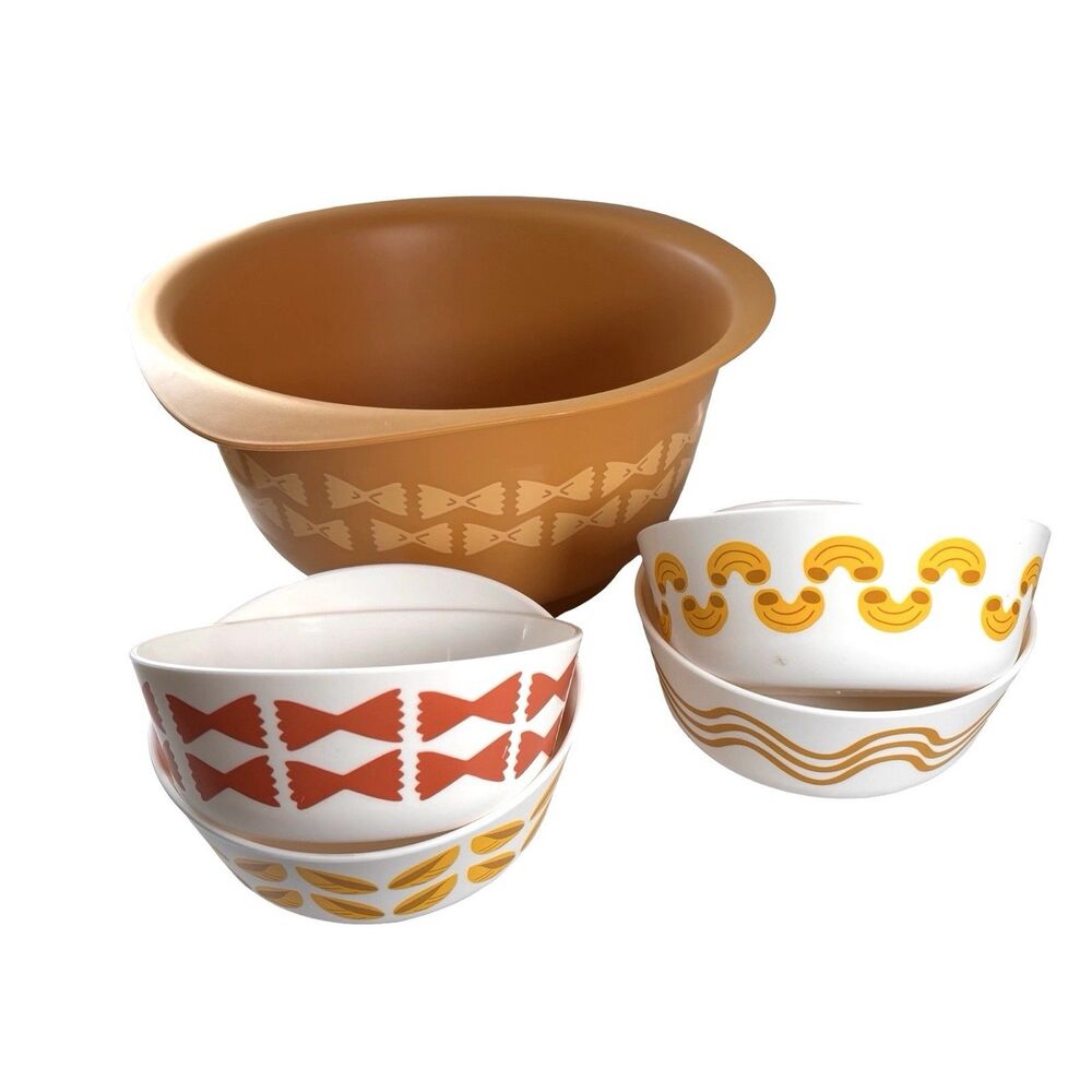🍜 Pillowfort Learn To Cook 5 Pc Lot Kids Mixing Bowl + Pasta Bowls Replacements